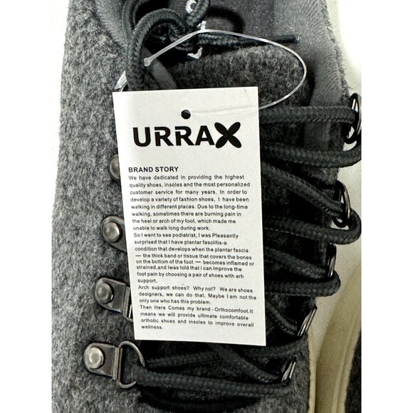 URRAX Men's Orthopedic Dark Grey Shoes with Arch Support Men's 11 - Picture 7 of 10